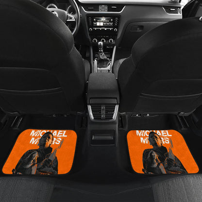 Horror Car Floor Mats Michael Myers And Laurie Strode Orange Car Mats