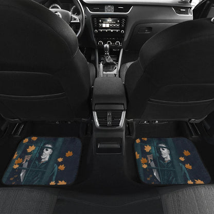 Horror Car Floor Mats Michael Myers Window Maple Leaf Patterns Car Mats