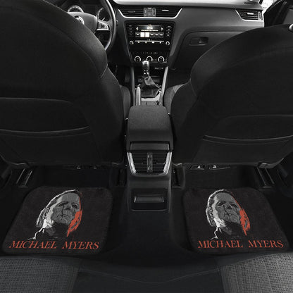 Horror Car Floor Mats Michael Myers Crying Stone Tear Bat Car Mats