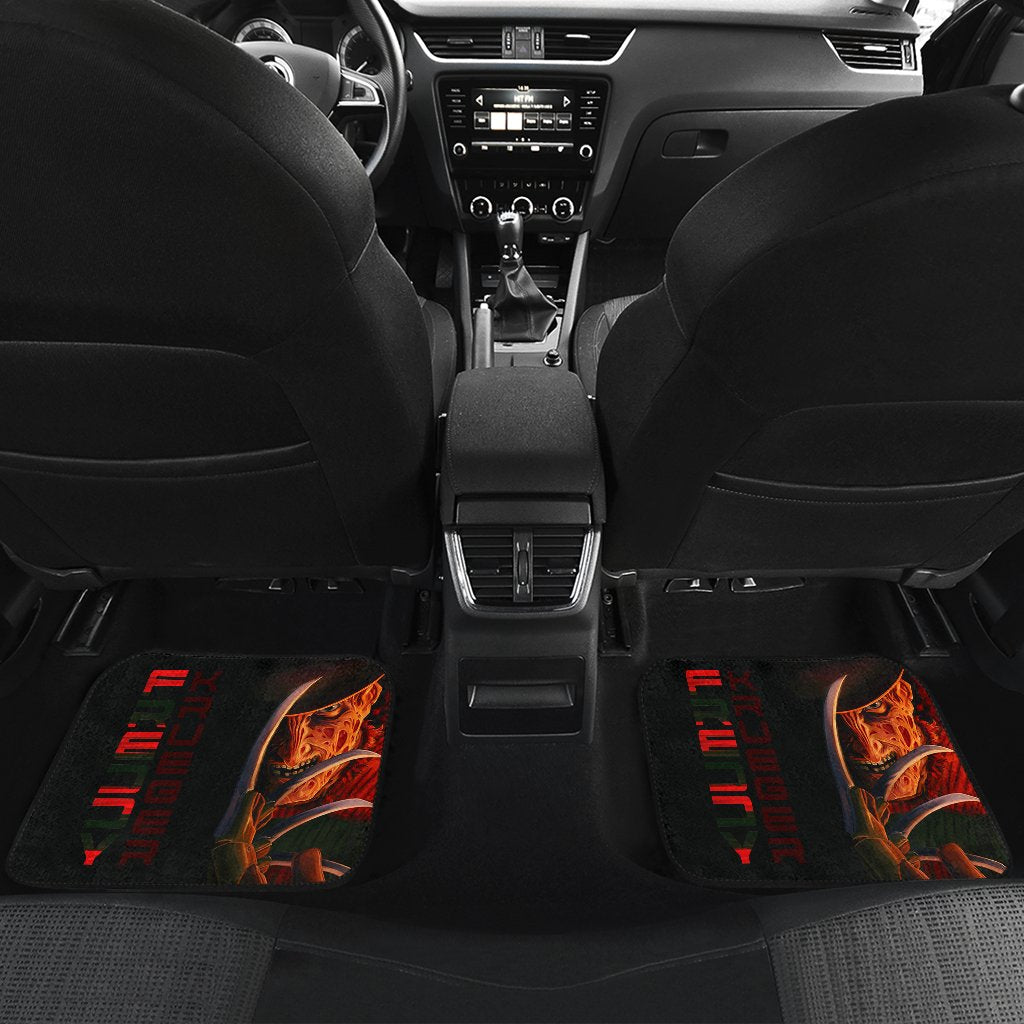 Horror Car Floor Mats Freddy Krueger Half Face Car Mats