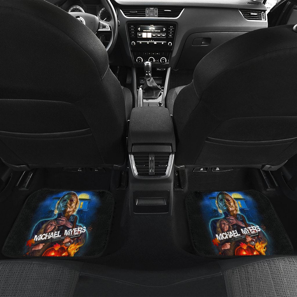 Horror Car Floor Mats Michael Myers Vs Laurie Strode Silent Night Car Mats