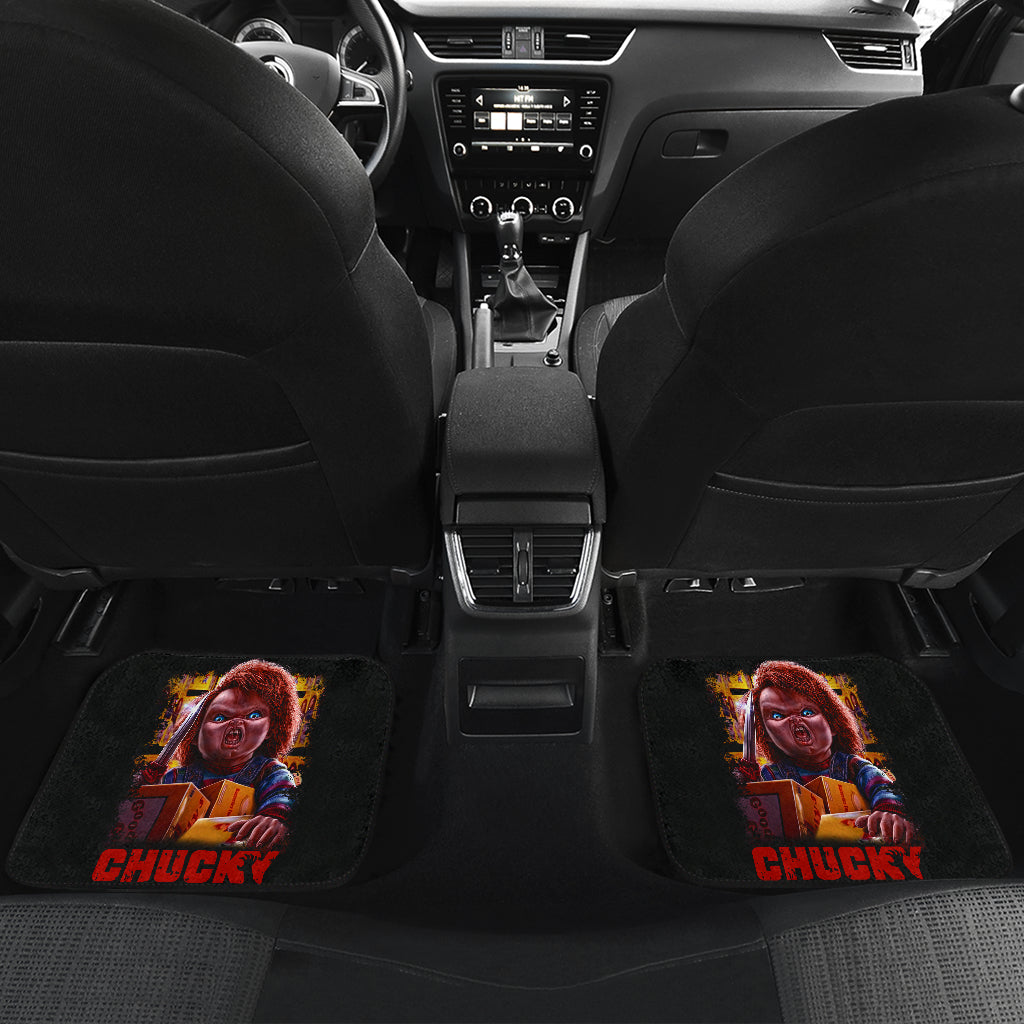 Horror Car Floor Mats Chucky Child's Play Horror Film Halloween Car Floor Mats Horror Car Mats