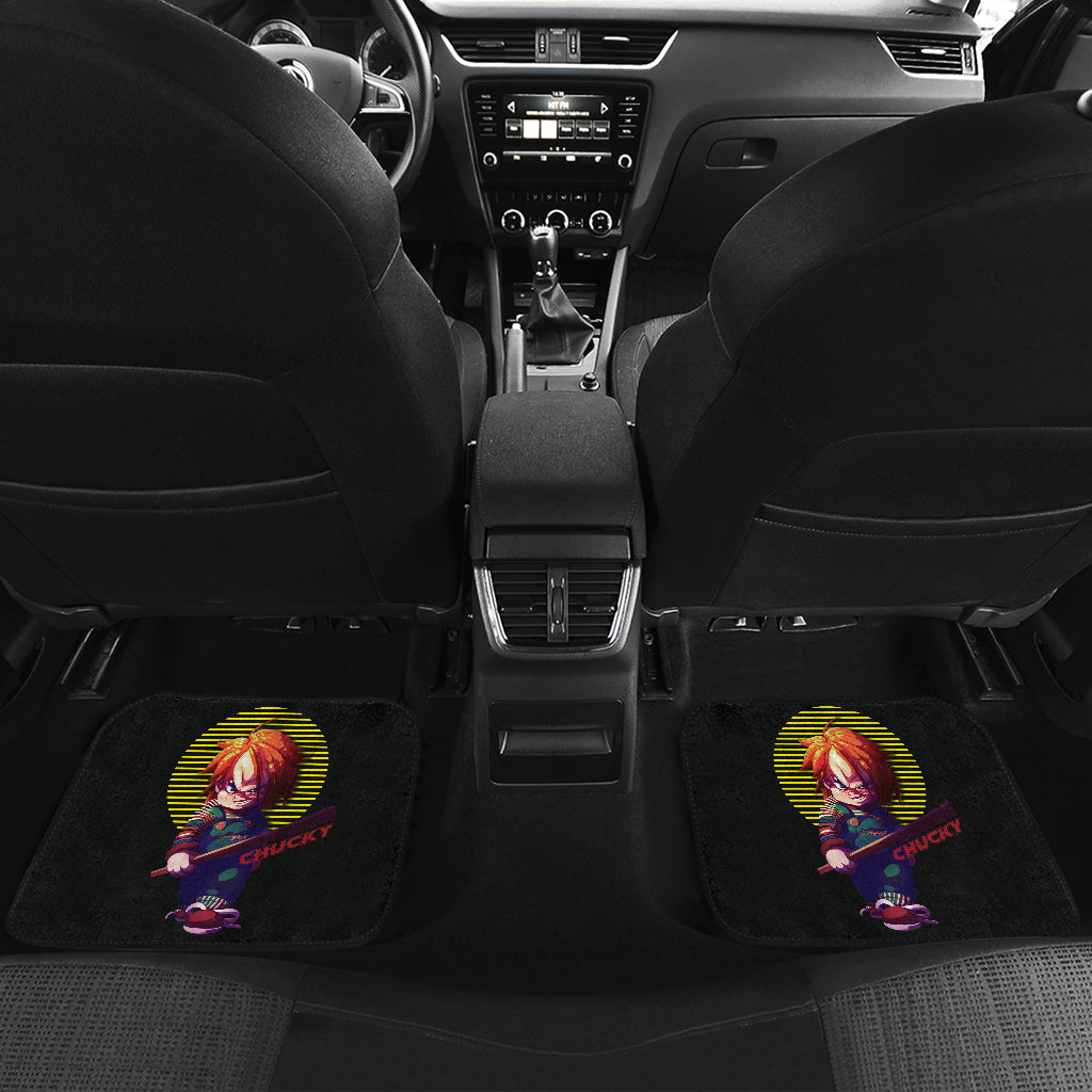 Horror Car Floor Mats Chucky Horror Film Halloween Minimal Car Floor Mats Horror Car Mats