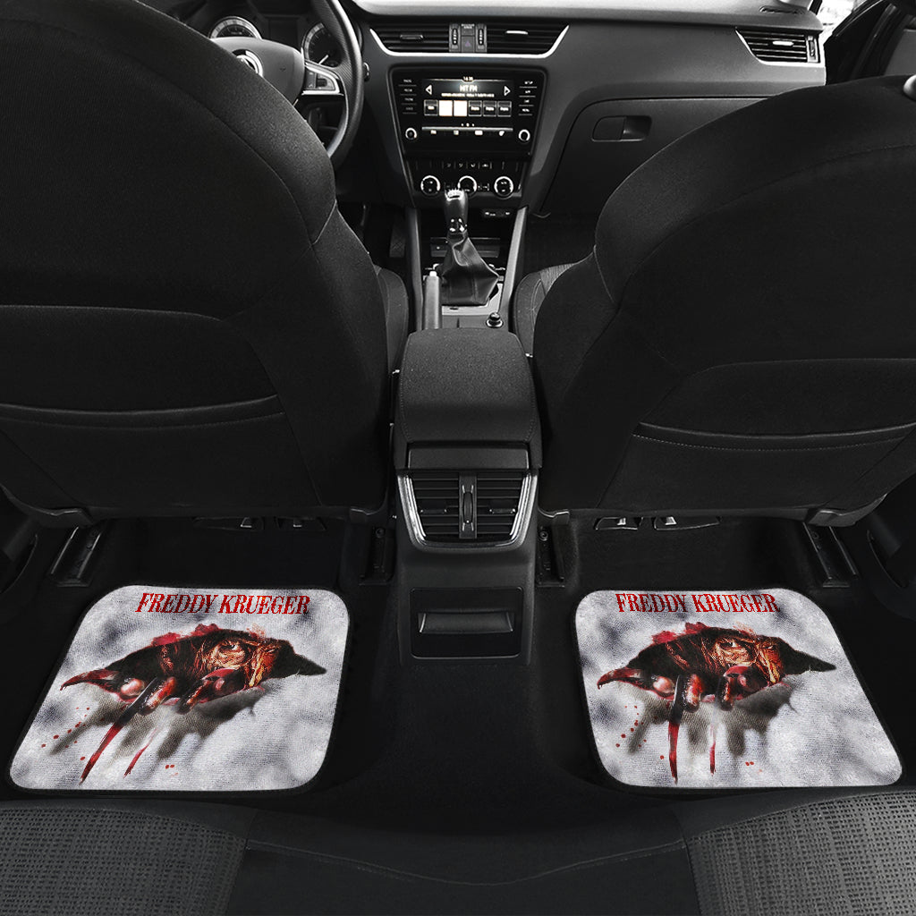 Horror Car Floor Mats A Nightmare On Elm Street Blood Car Floor Mats Horror Freddy Krueger Halloween Car Mats