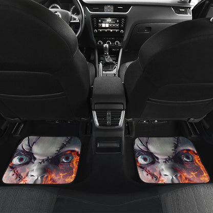 Horror Car Floor Mats Chucky Child's Play Fire Horror Film Halloween Car Floor Mats Horror Car Mats