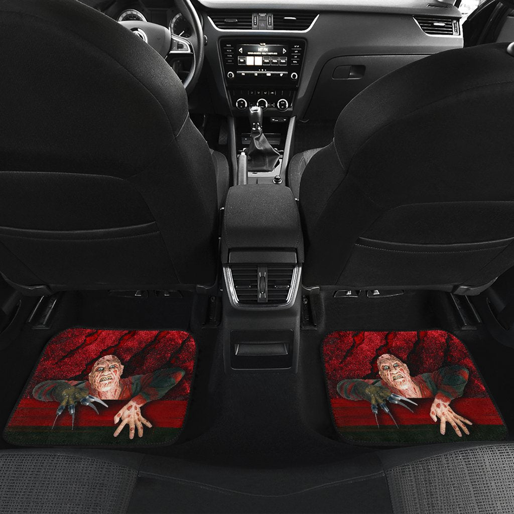 Horror Car Floor Mats Freddy Krueger On The Edge Car Mats