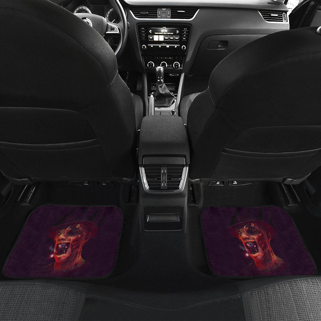 Horror Car Floor Mats Freddy Krueger With Other Villains Jason Car Mats