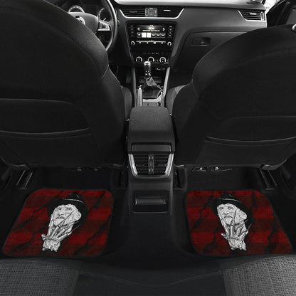 Horror Car Floor Mats Freddy Krueger With Glove Artwork Car Mats