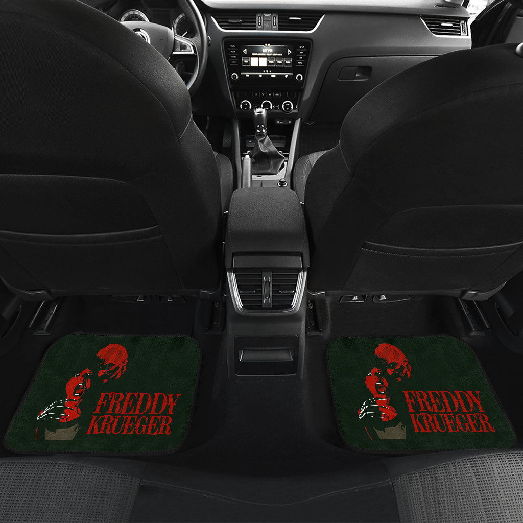 Horror Car Floor Mats A Nightmare On Elm Street Car Floor Mats Horror Freddy Krueger Halloween Car Mats