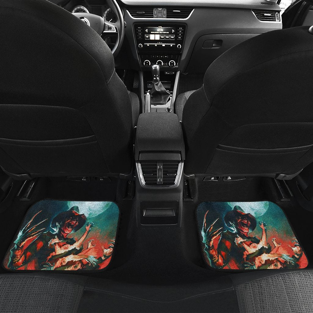 Horror Car Floor Mats Freddy Krueger Human Escape From Claw Car Mats