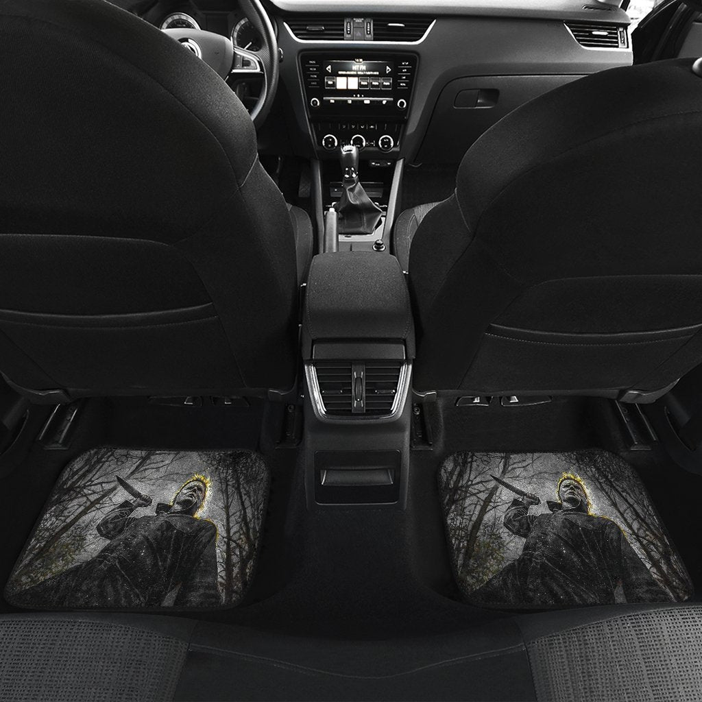 Horror Car Floor Mats Michael Myers Action In The Forest Car Mats