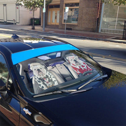 Gearhumans 3D Bulldog 13 Custom Car Auto Sunshade