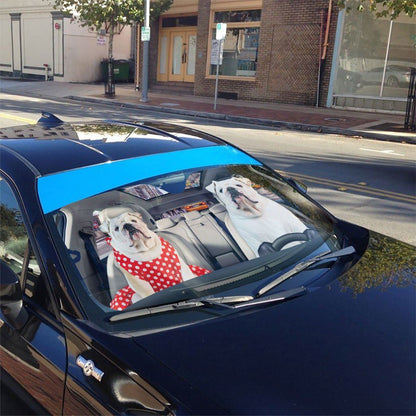 Gearhumans 3D Bulldog 19 Custom Car Auto Sunshade