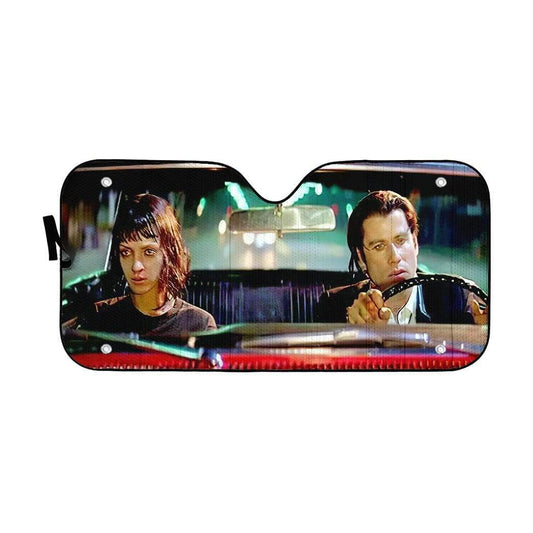 Gearhumans 3D A Date With Vincent Vega Pulp Fiction Custom Auto Car SunShade