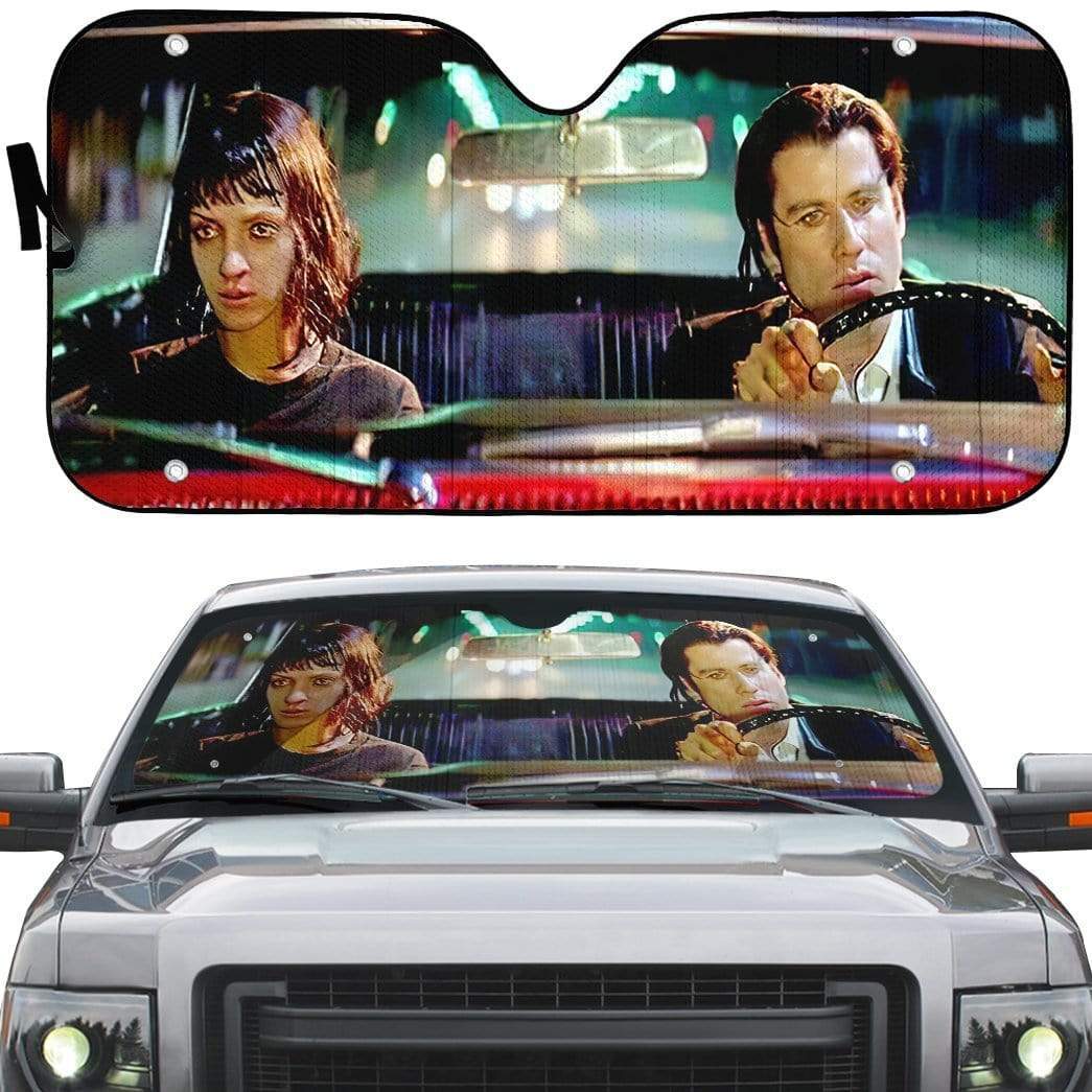 Gearhumans 3D A Date With Vincent Vega Pulp Fiction Custom Auto Car SunShade