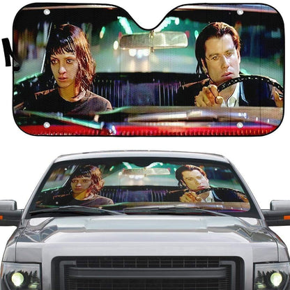 Gearhumans 3D A Date With Vincent Vega Pulp Fiction Custom Auto Car SunShade