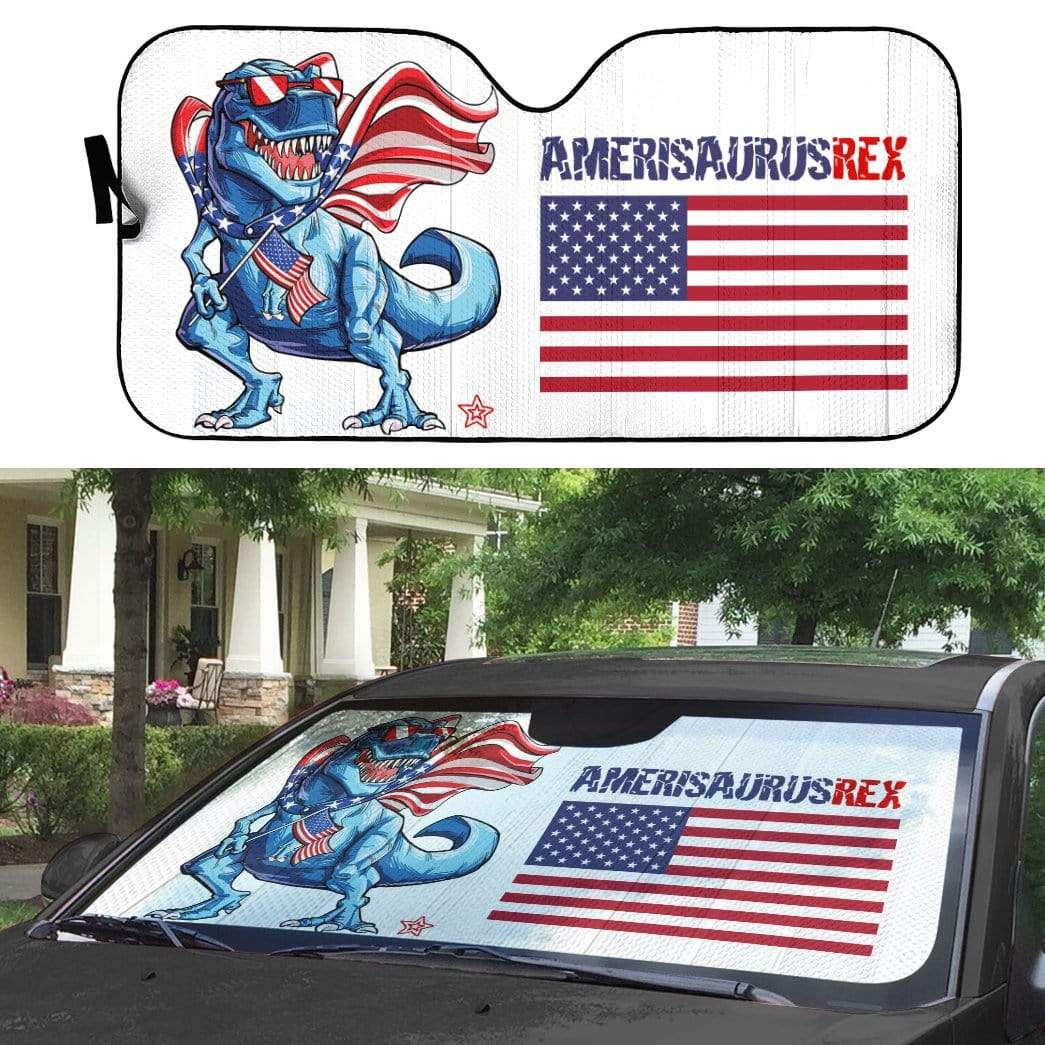 Gearhumans 3D Ameri Saurus Custom Car Auto Sunshade