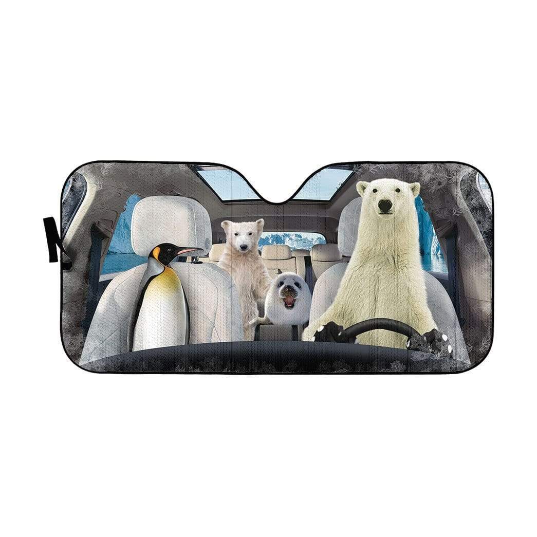 Gearhumans 3D Arctic Custom Car Auto Sunshade