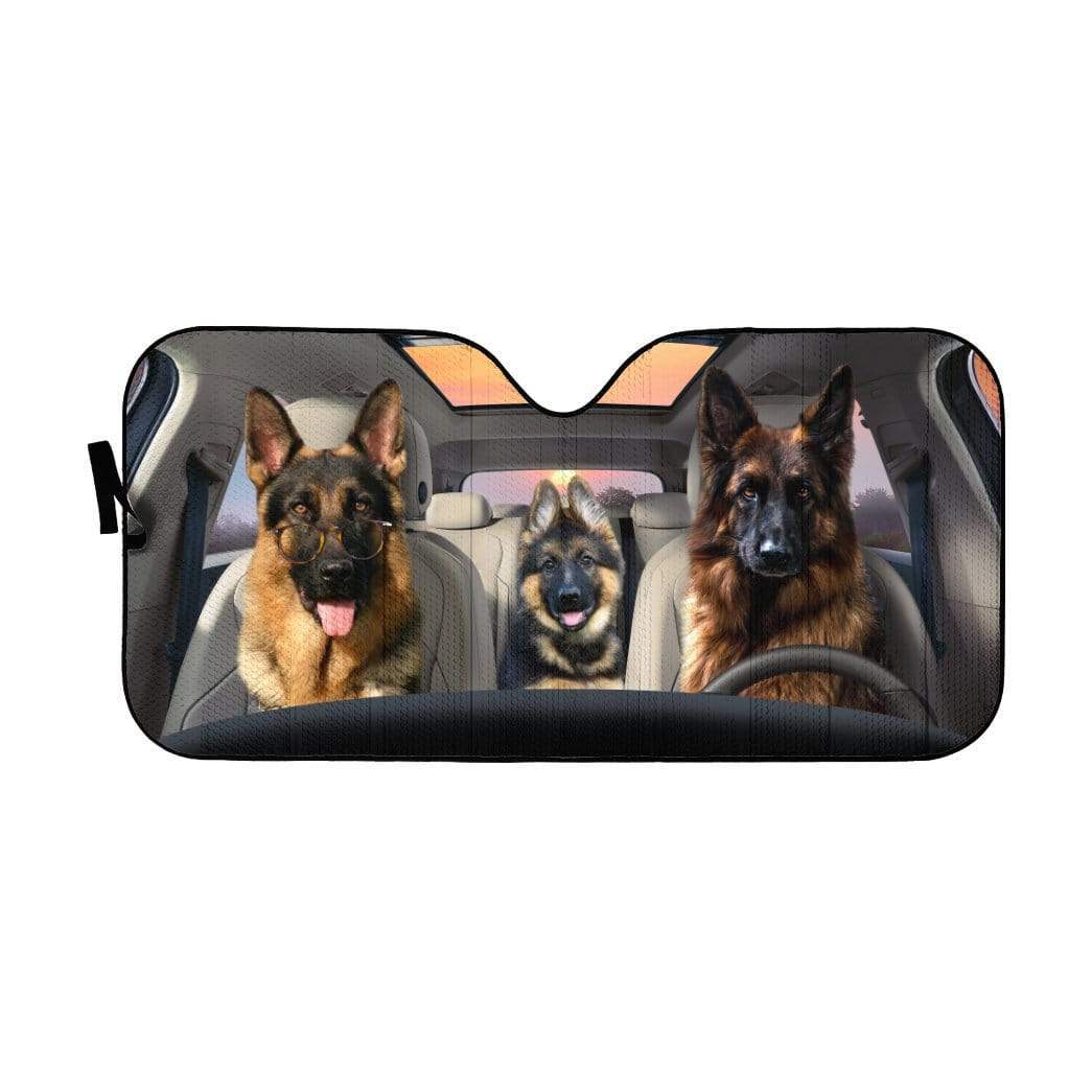 Gearhumans 3D Becgie Family Custom Car Auto Sunshade