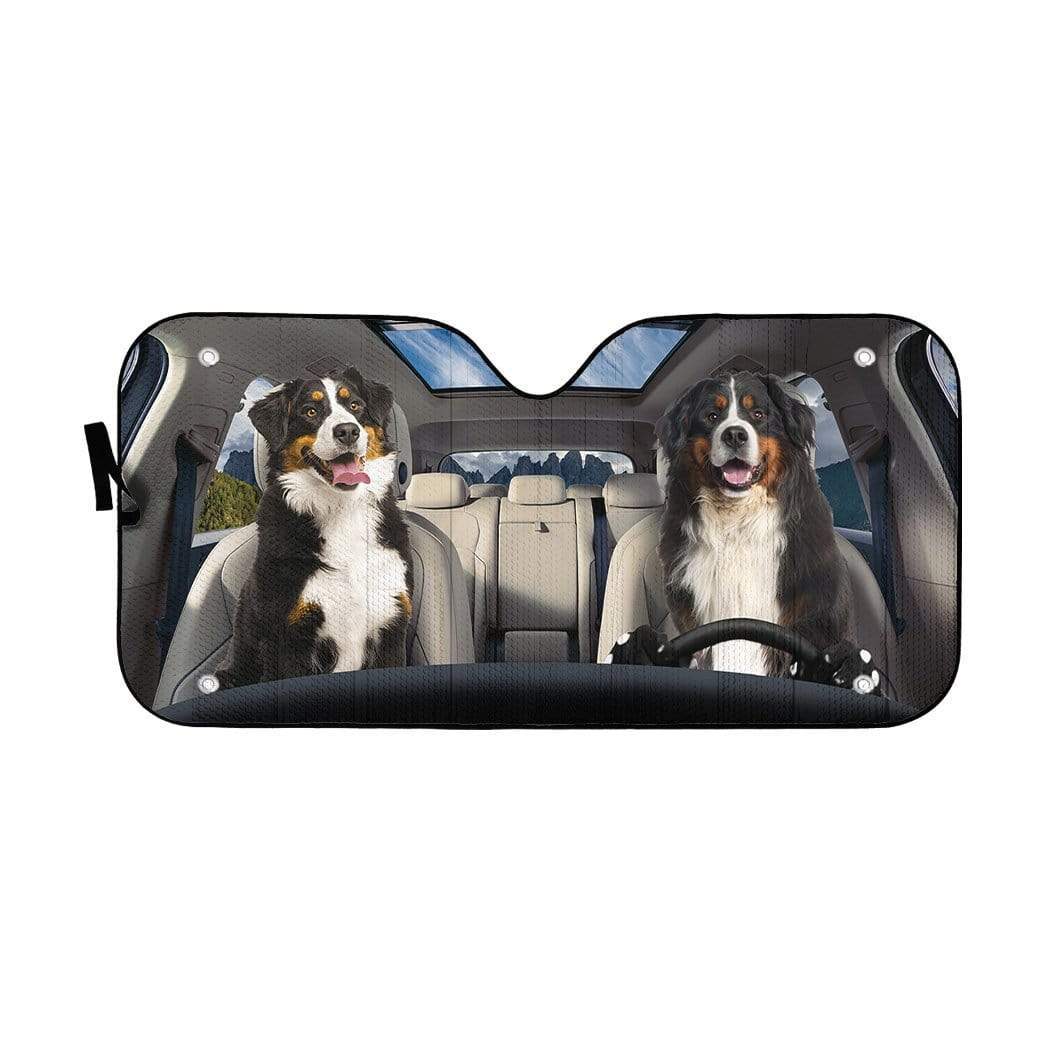 Gearhumans 3D Bernese Mountain Dog Custom Sunshade