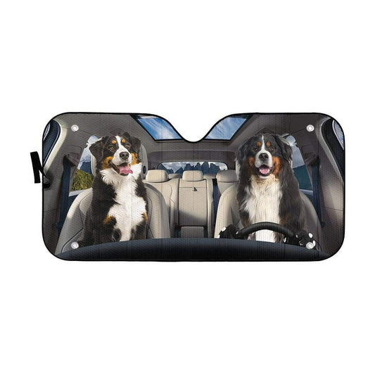 Gearhumans 3D Bernese Mountain Dog Custom Sunshade