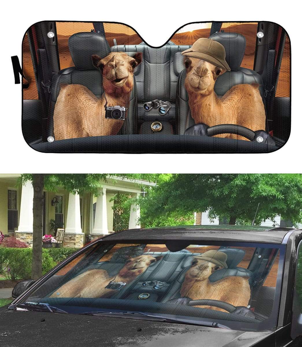 Gearhumans 3D Camel Custom Car Auto Sunshade
