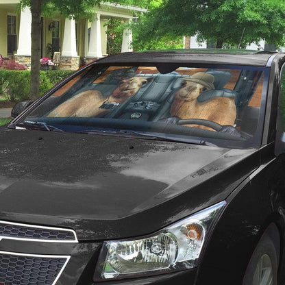 Gearhumans 3D Camel Custom Car Auto Sunshade