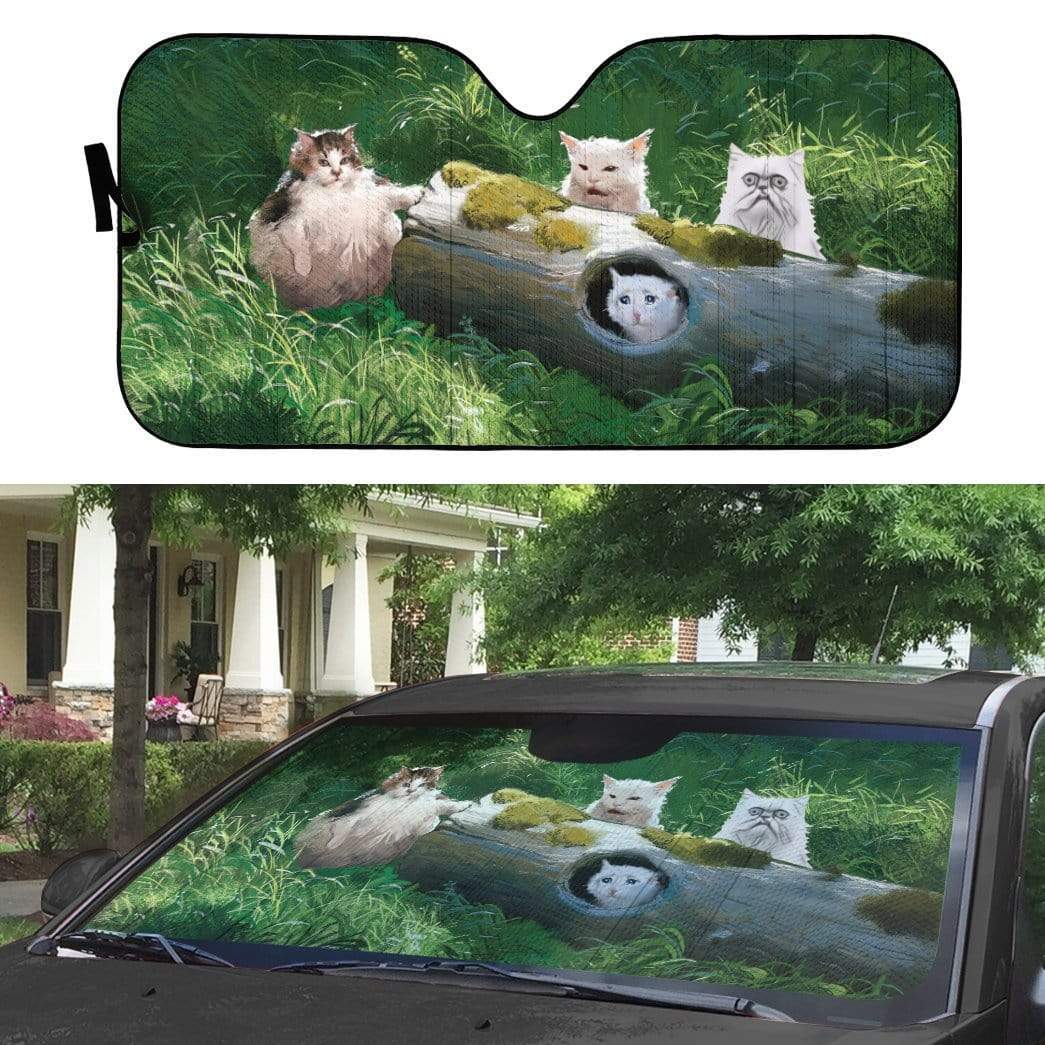 Gearhumans 3D Cat Car Auto Sunshade