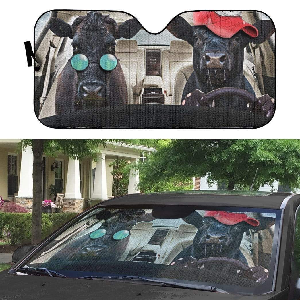 Gearhumans 3D Cattle Driver Custom Car Auto Sunshade