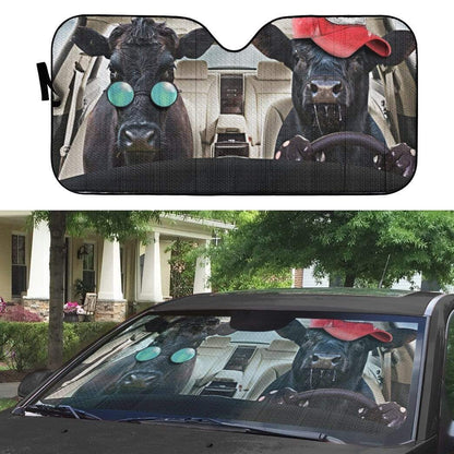 Gearhumans 3D Cattle Driver Custom Car Auto Sunshade