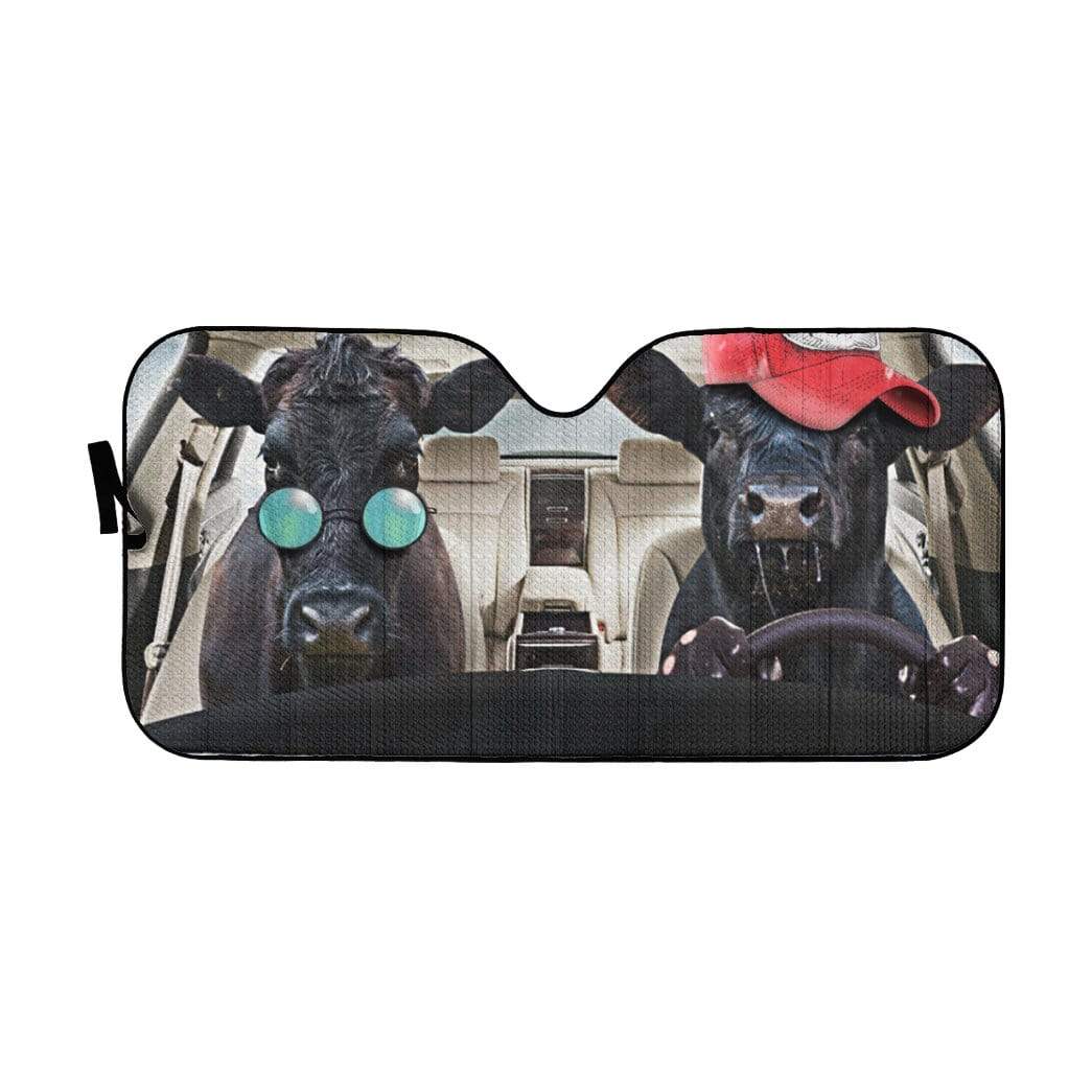 Gearhumans 3D Cattle Driver Custom Car Auto Sunshade