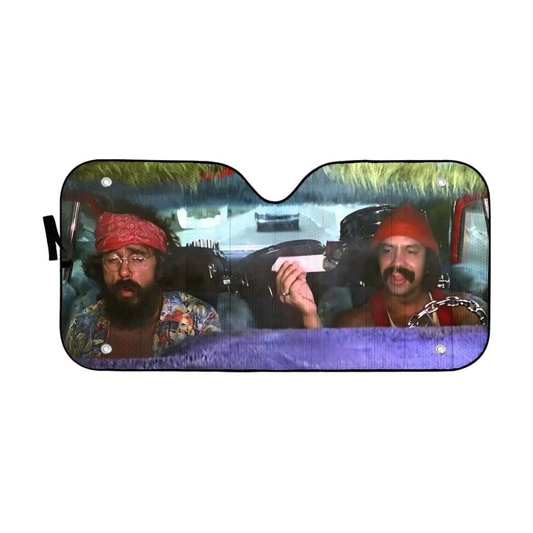 Gearhumans 3D Cheech And Chong Up In Smoke Custom Car Auto Sunshade