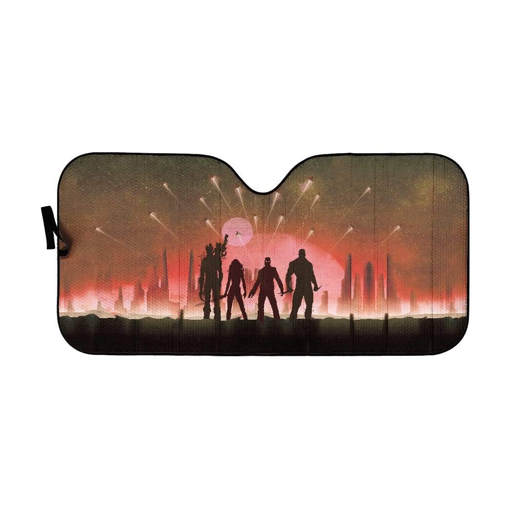Gearhumans 3D Custom Car Auto Sunshade Galaxy Protectors