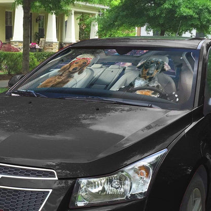 Gearhumans 3D Dachshund Custom Sunshade