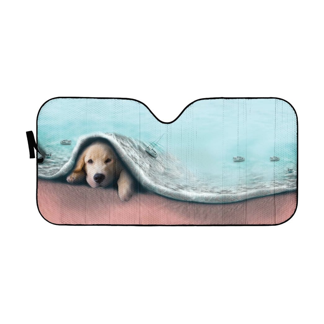 Gearhumans 3D Dog Car Auto Sunshade