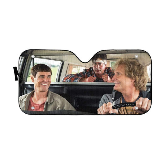 Gearhumans 3D Dumb & Dumber Custom Car Auto Sunshade