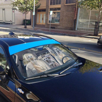 Gearhumans 3D Family Meerkat Custom Car Auto Sunshade
