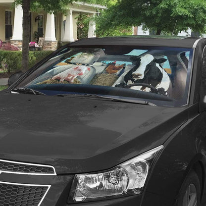 Gearhumans 3D Farmstyle Custom Car Auto Sunshade