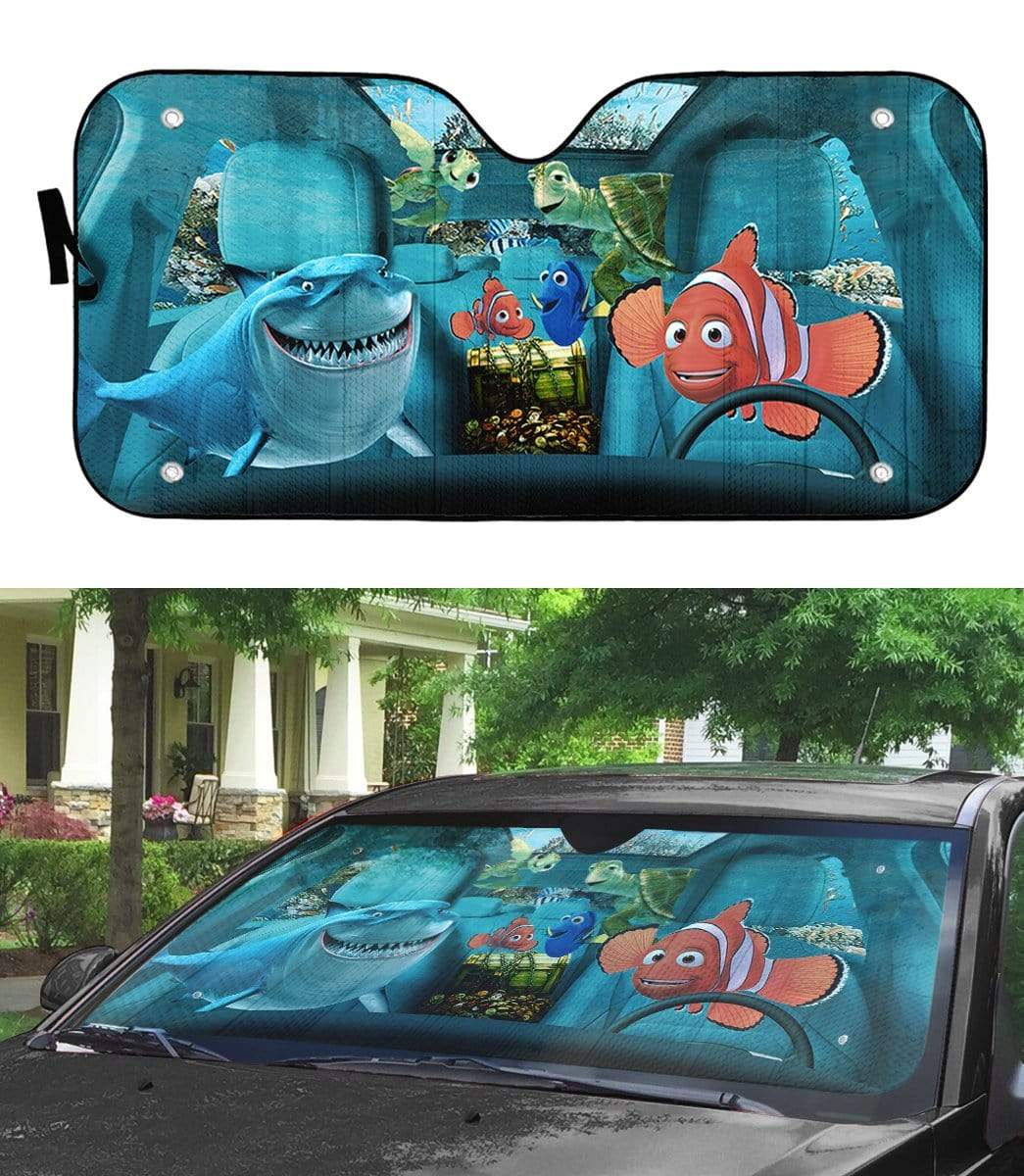 Gearhumans 3D Finding Nemo Custom Car Auto Sunshade Custom Car Auto Sunshade