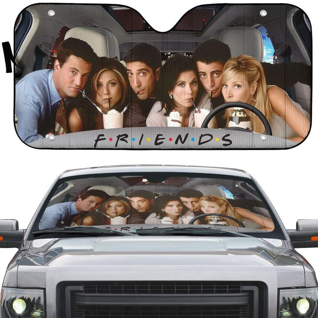 Gearhumans 3D Friends Custom Car Auto Sunshade