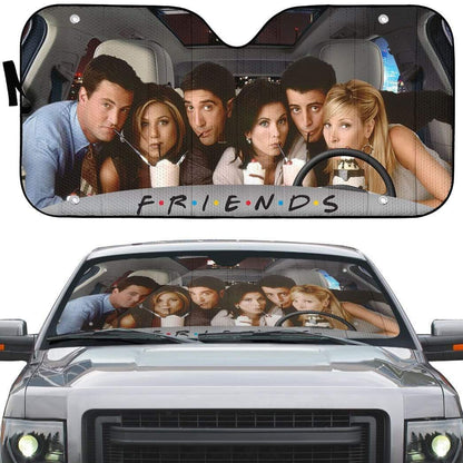 Gearhumans 3D Friends Custom Car Auto Sunshade