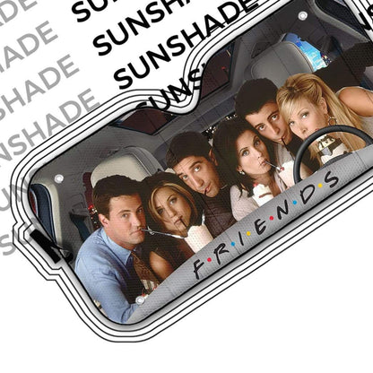 Gearhumans 3D Friends Custom Car Auto Sunshade