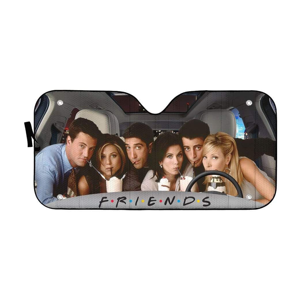 Gearhumans 3D Friends Custom Car Auto Sunshade