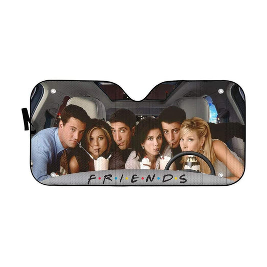 Gearhumans 3D Friends Custom Car Auto Sunshade