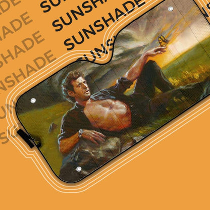 Gearhumans 3D Jeff Goldblum The Creation of Adam Car Auto Sunshade