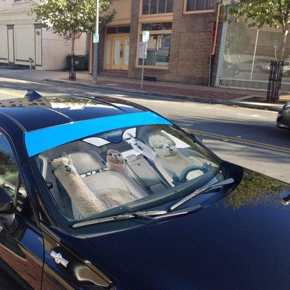 Gearhumans 3D Llama and Alpaca Custom Car Auto Sunshade