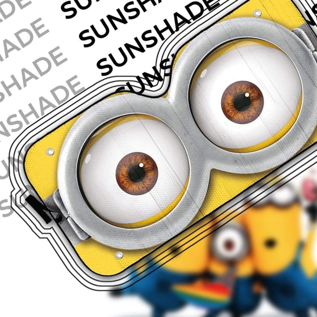 Gearhumans 3D Minions Glass Custom SunShade