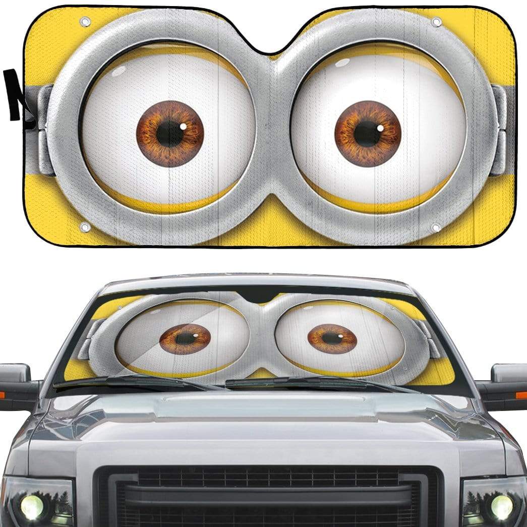 Gearhumans 3D Minions Glass Custom SunShade