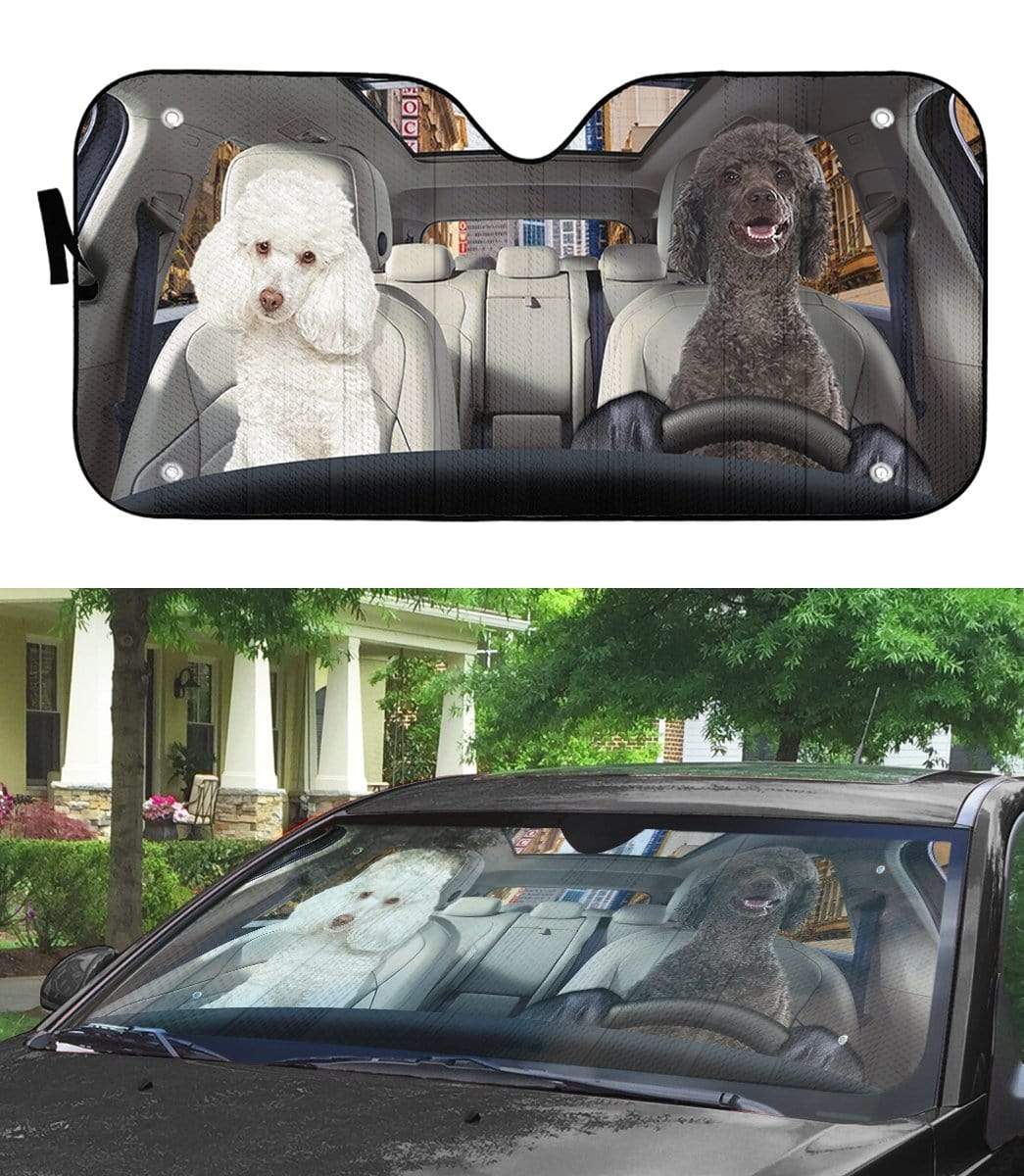 Gearhumans 3D Poodle Custom Sunshade