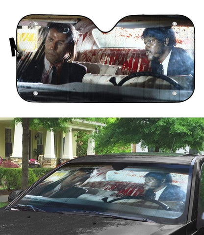 Gearhumans 3D Pulp Fiction Car Wash Custom Car Auto Sunshade